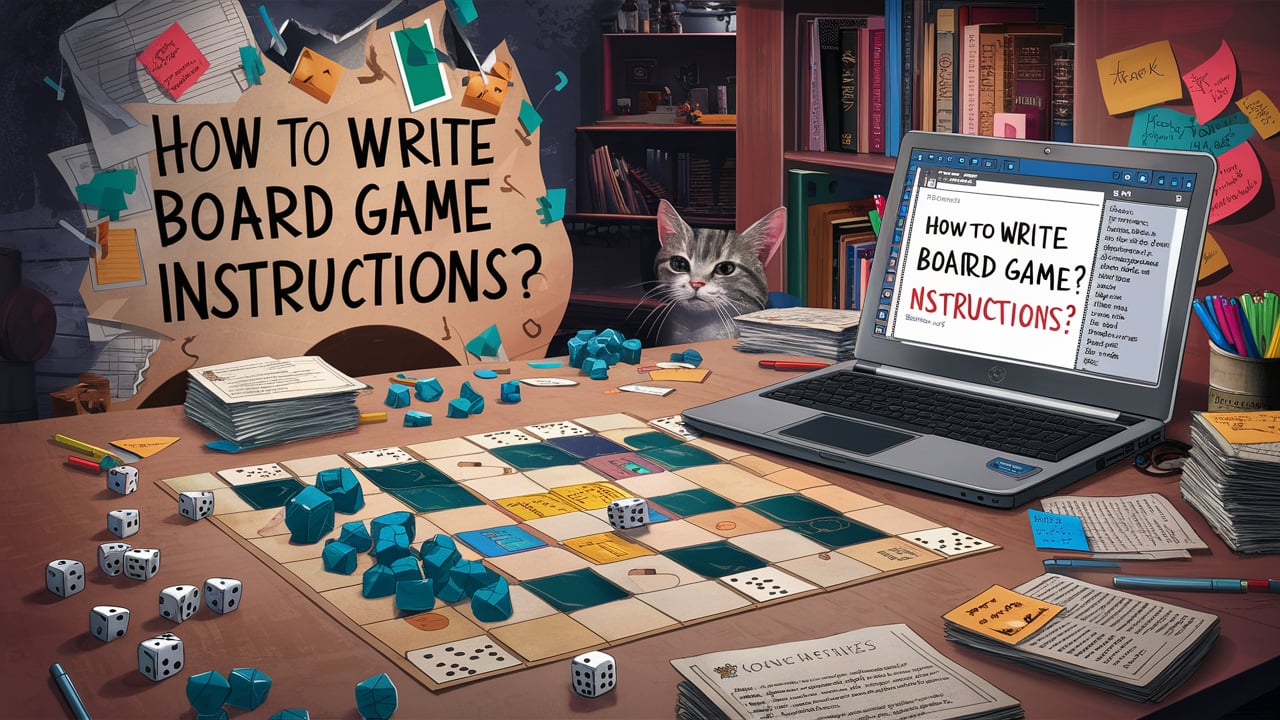how to write board game instructions